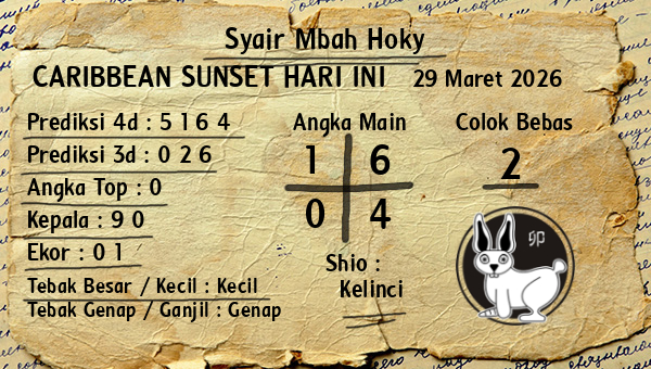 Prediksi Caribbean Sunset