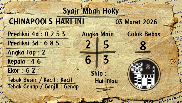 Prediksi Chinapools