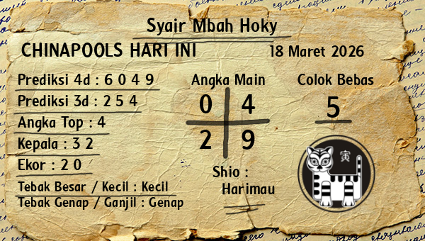 Prediksi Chinapools