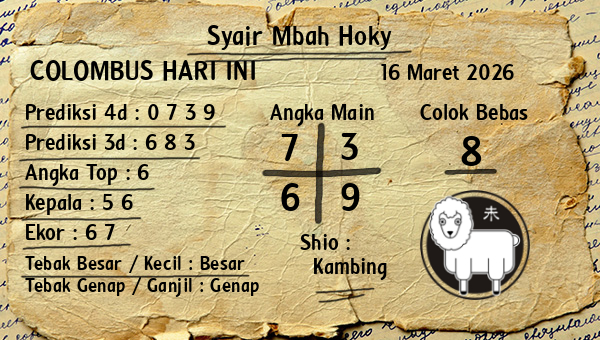 Prediksi Colombus