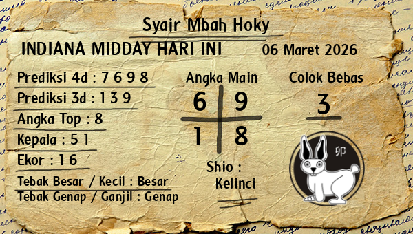 Prediksi Indiana Midday