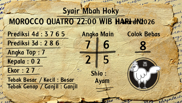 Prediksi Morocco Quatro 22:00 WIB