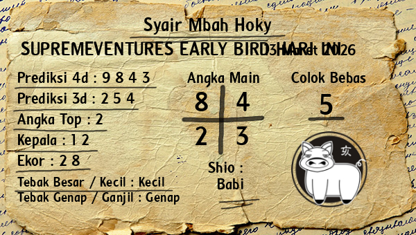Prediksi Supremeventures Early Bird