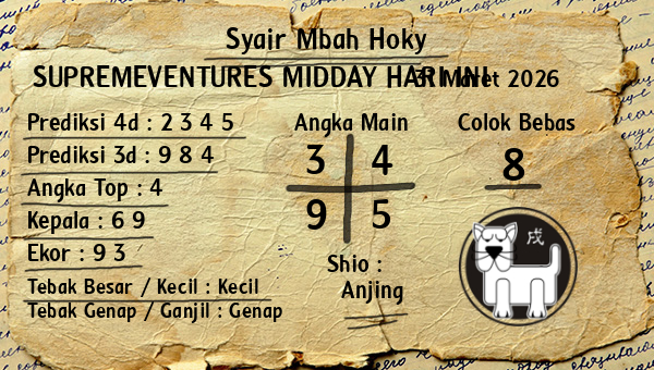 Prediksi Supremeventures Midday