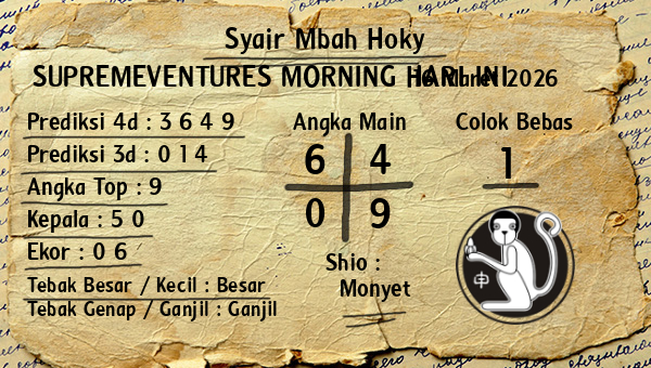 Prediksi Supremeventures Morning