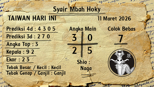 Prediksi Taiwan
