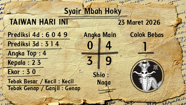 Prediksi Taiwan
