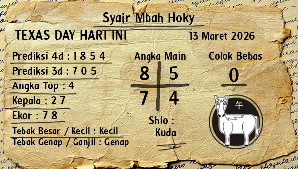 Prediksi Texas Day