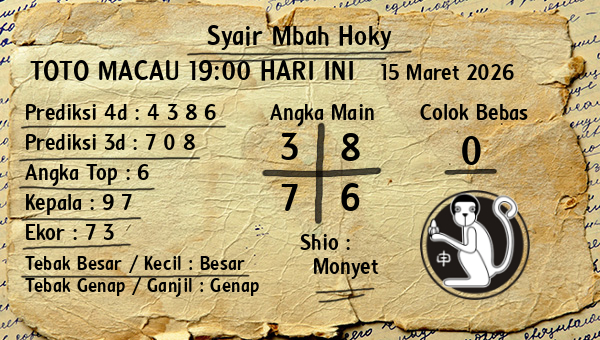 Prediksi Toto Macau 19:00