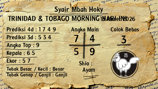 Prediksi Trinidad & Tobago Morning