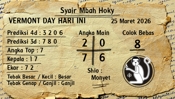 Prediksi Vermont Day