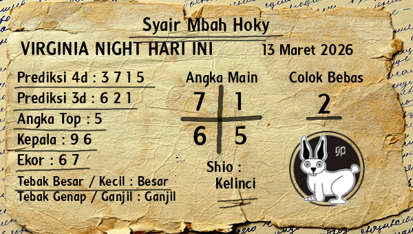 Prediksi Virginia Night