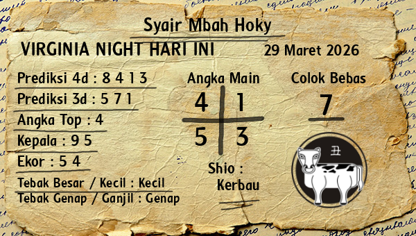 Prediksi Virginia Night