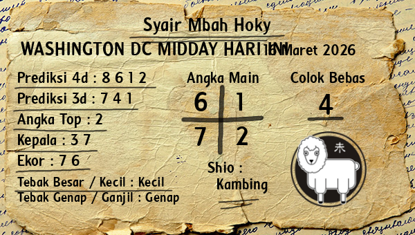 Prediksi Washington Dc Midday