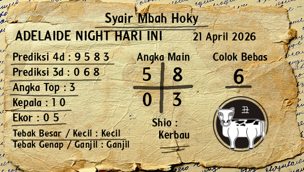 Prediksi Adelaide Night