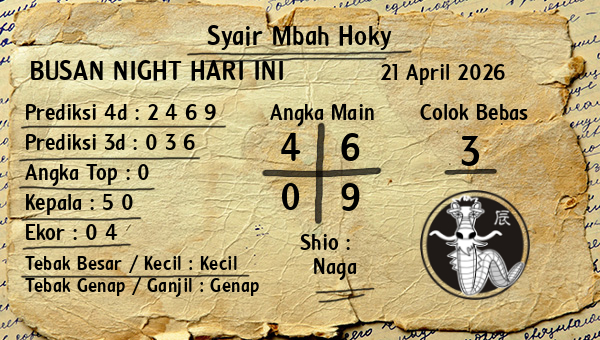 Prediksi Busan Night