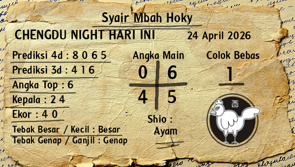 Prediksi Chengdu Night