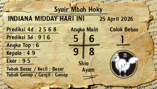 Prediksi Indiana Midday