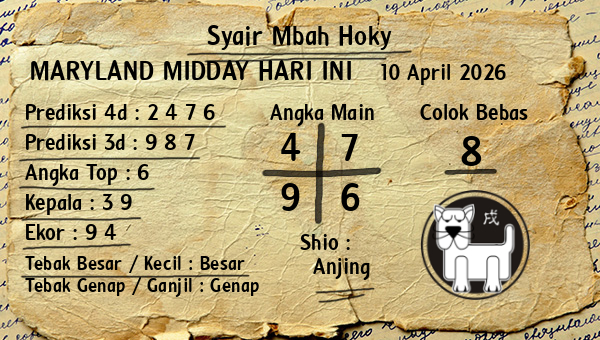 Prediksi Maryland Midday