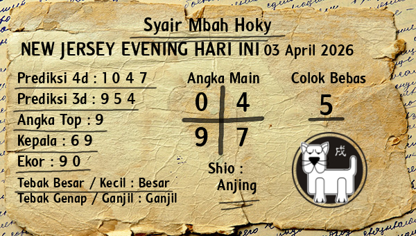 Prediksi New Jersey Evening