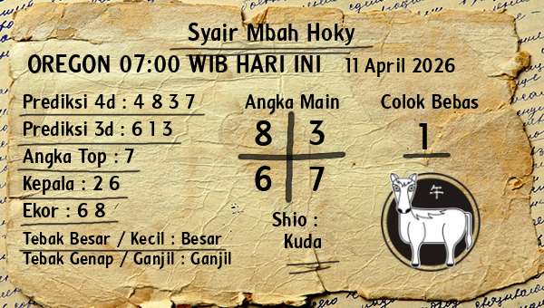 Prediksi Oregon 07:00 WIB