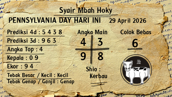 Prediksi Pennsylvania Day
