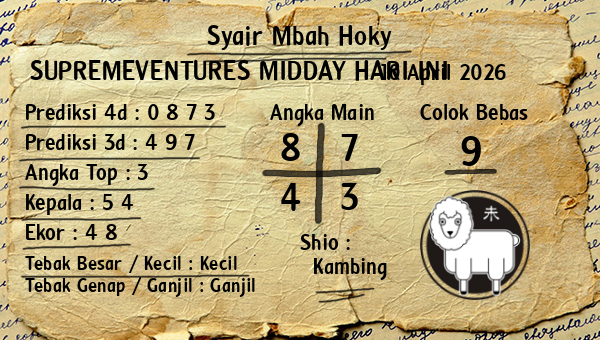 Prediksi Supremeventures Midday