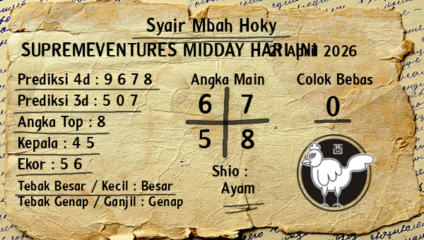Prediksi Supremeventures Midday