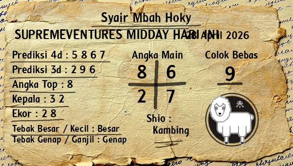 Prediksi Supremeventures Midday