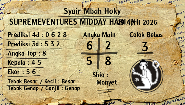 Prediksi Supremeventures Midday