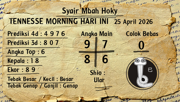 Prediksi Tennesse Morning