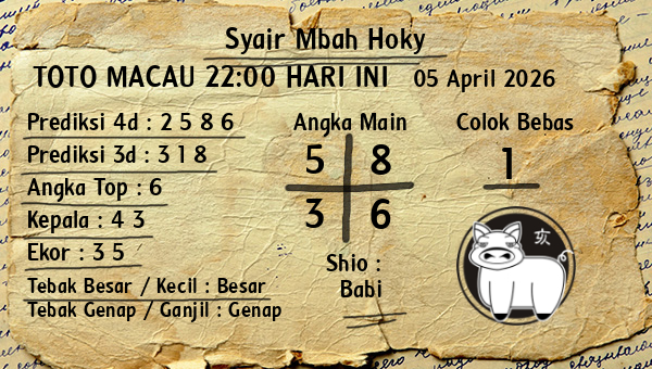 Prediksi Toto Macau 22:00