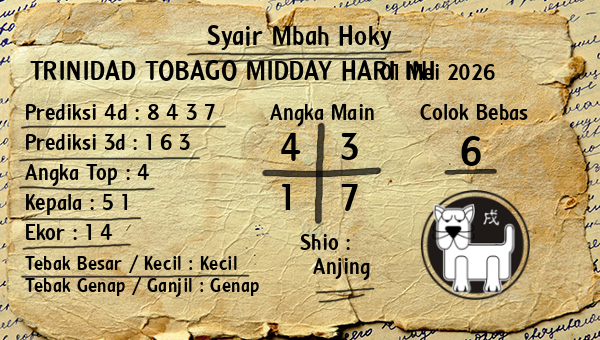 Prediksi Trinidad Tobago Midday