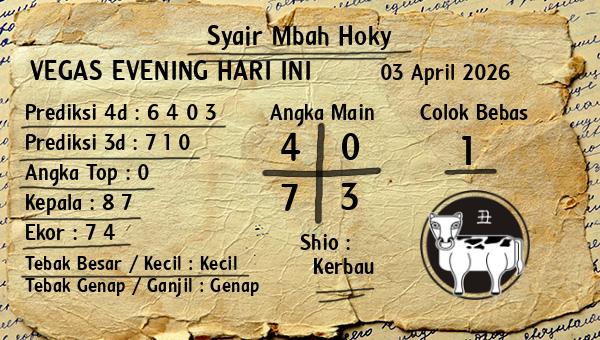 Prediksi Vegas Evening