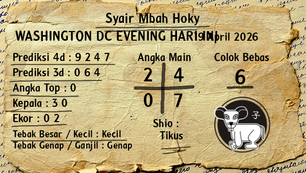 Prediksi Washington Dc Evening