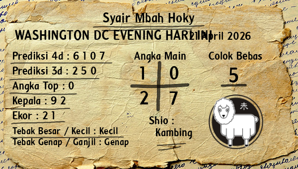 Prediksi Washington Dc Evening