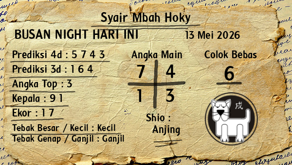 Prediksi Busan Night
