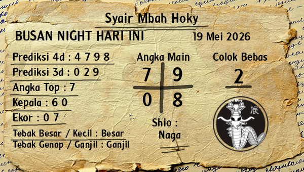 Prediksi Busan Night