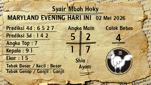 Prediksi Maryland Evening