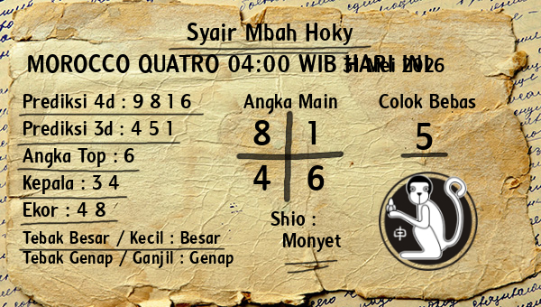 Prediksi Morocco Quatro 04:00 WIB