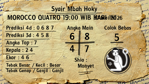 Prediksi Morocco Quatro 19:00 WIB
