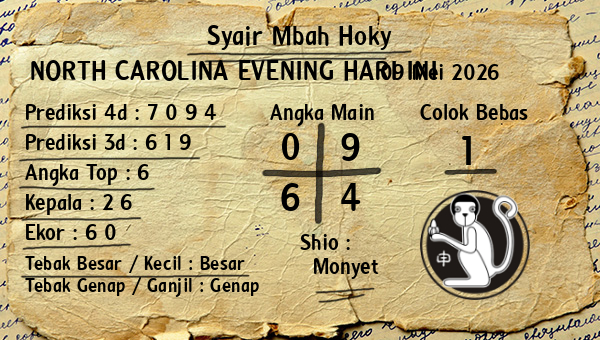 Prediksi North Carolina Evening