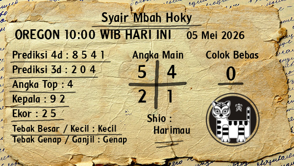 Prediksi Oregon 10:00 WIB