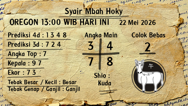 Prediksi Oregon 13:00 WIB