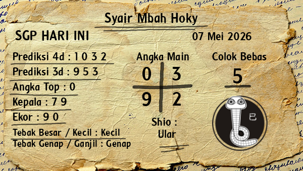 Prediksi SGP