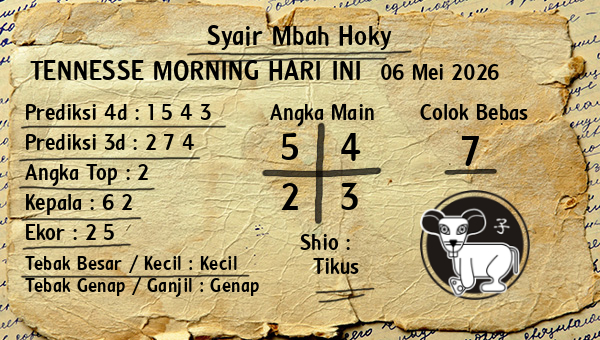 Prediksi Tennesse Morning