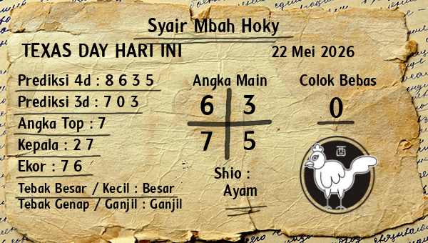 Prediksi Texas Day