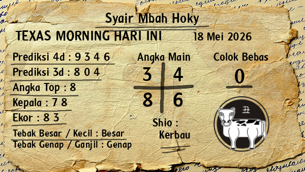 Prediksi Texas Morning