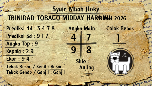 Prediksi Trinidad Tobago Midday