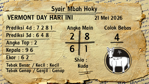 Prediksi Vermont Day